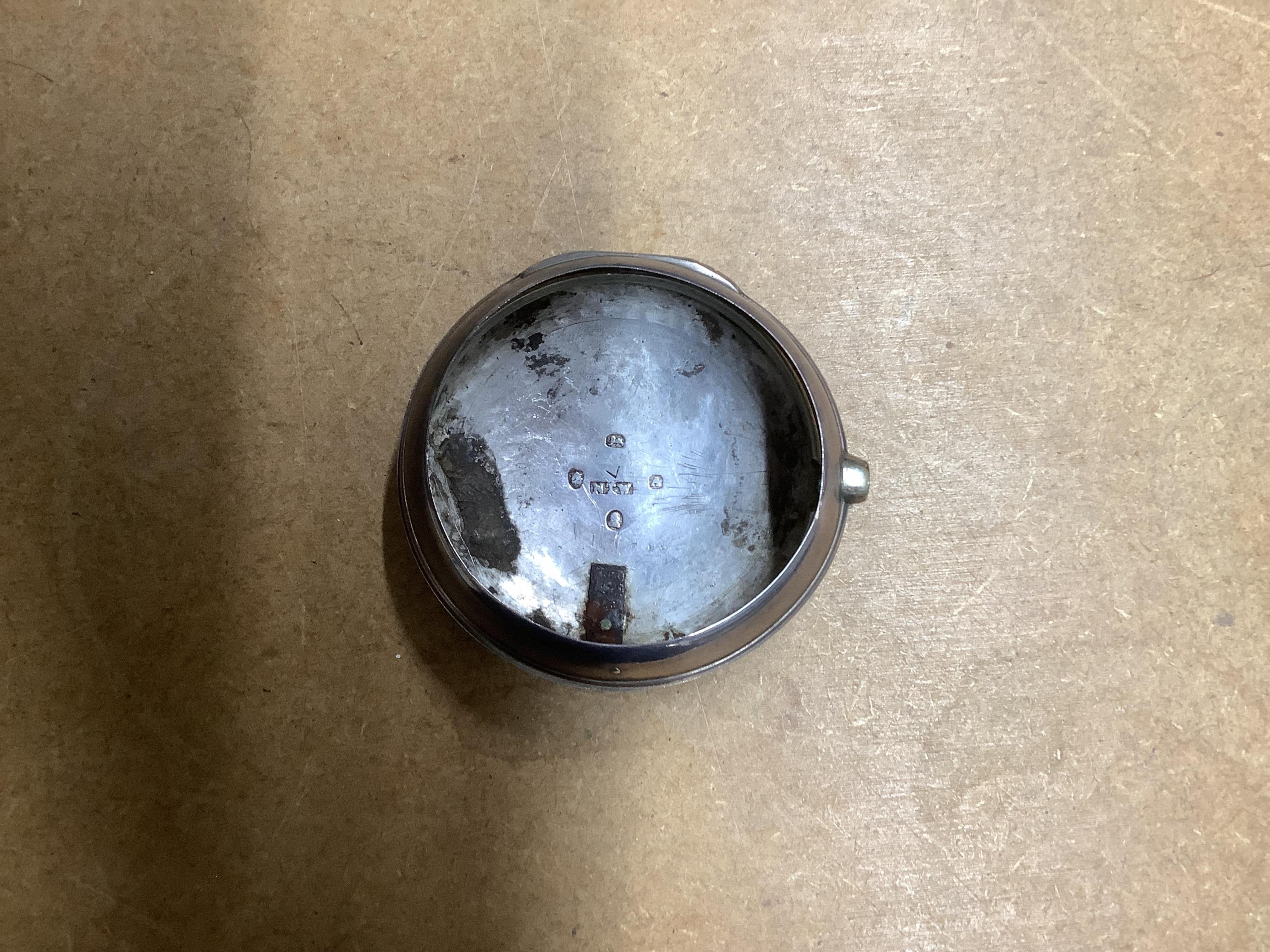 A George III silver pair cased verge pocket watch, by Philip Moses of Falmouth, with Roman dial, the signed movement numbered 70514, case diameter 56mm.